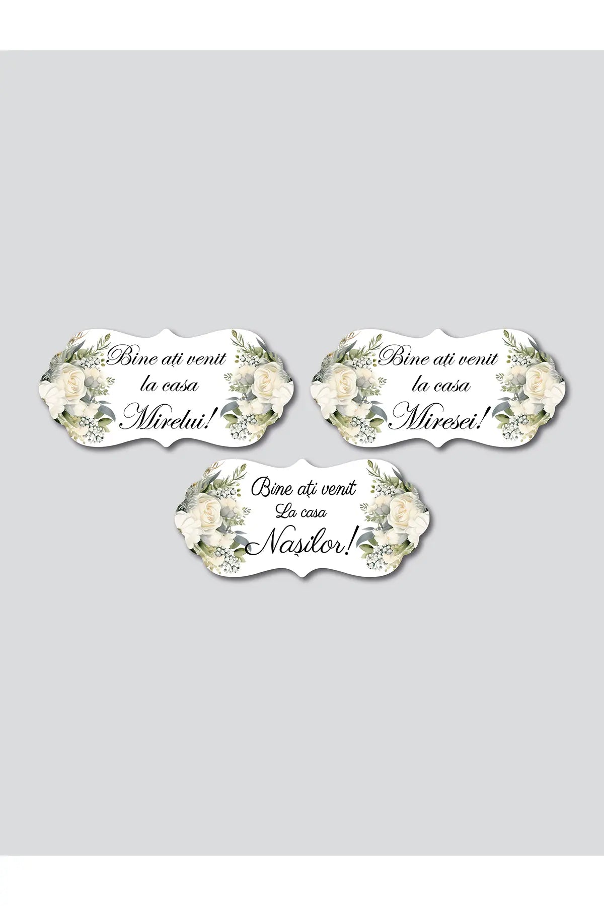 💍 Set 3 pancarte „Bine ați venit” – DE ÎNCHIRIAT 💍