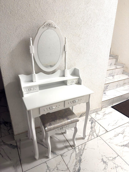 ✨ Închiriere măsuță de toaletă pentru pregătirea miresei – Ziua Nunții ✨
